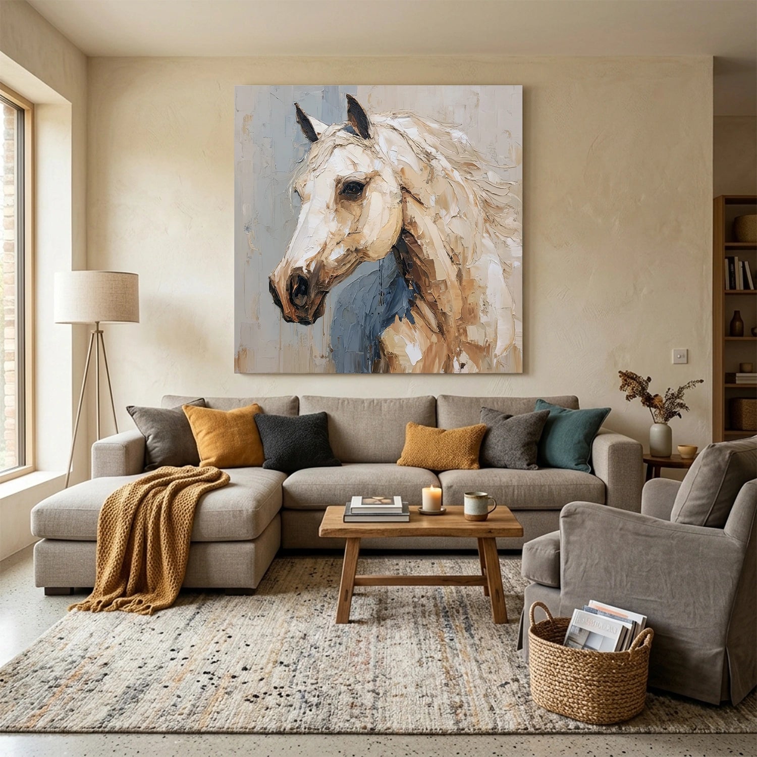 Abstract Animal Horse Wall Art #AL216
