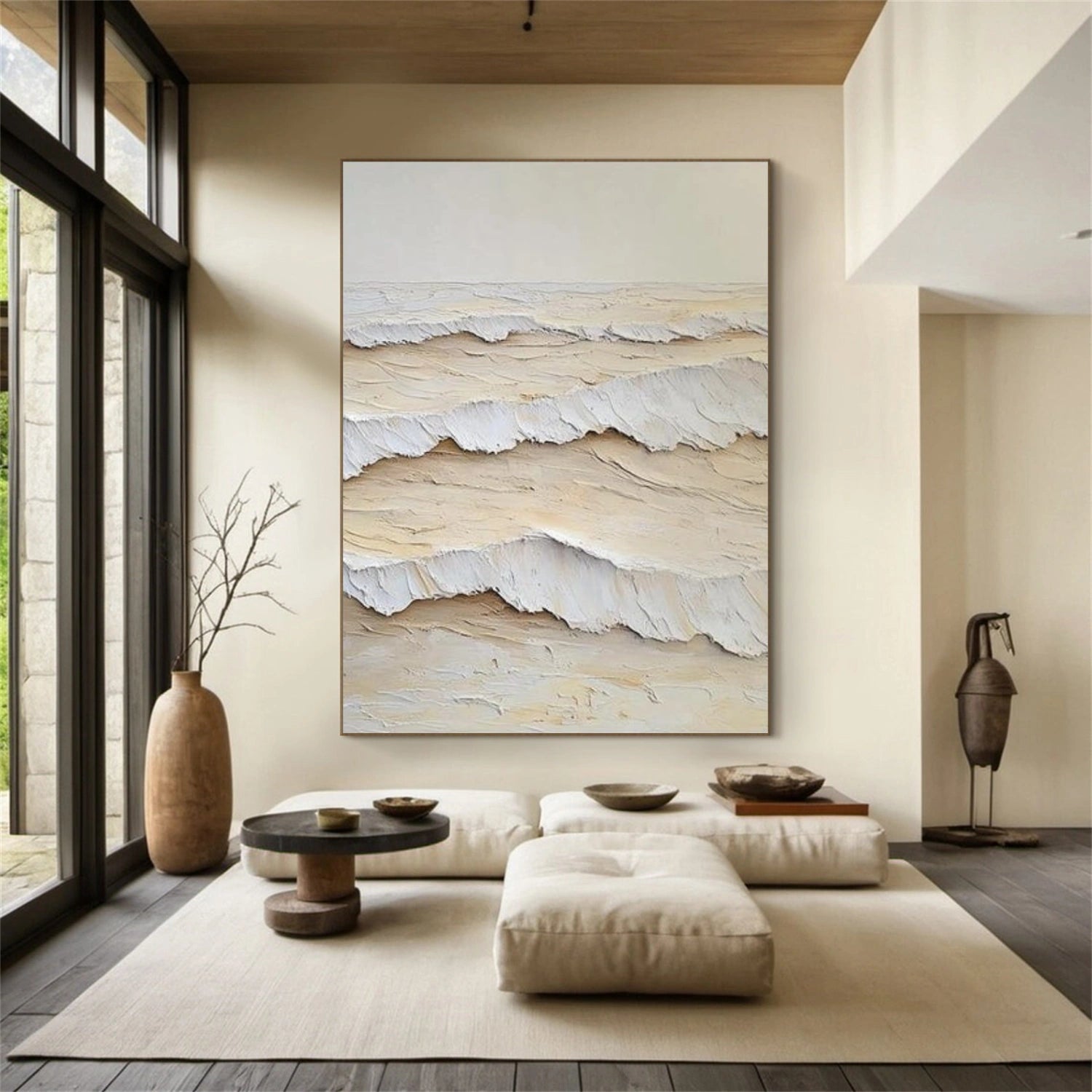 Sea & Sky Abstract Textured Wall Art #MS236