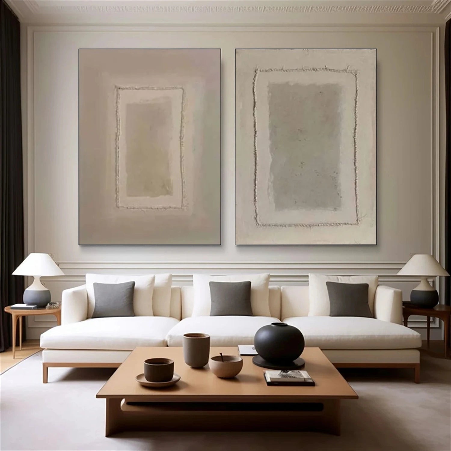 Wabi Sabi Canvas Art Set of 2 #WS704