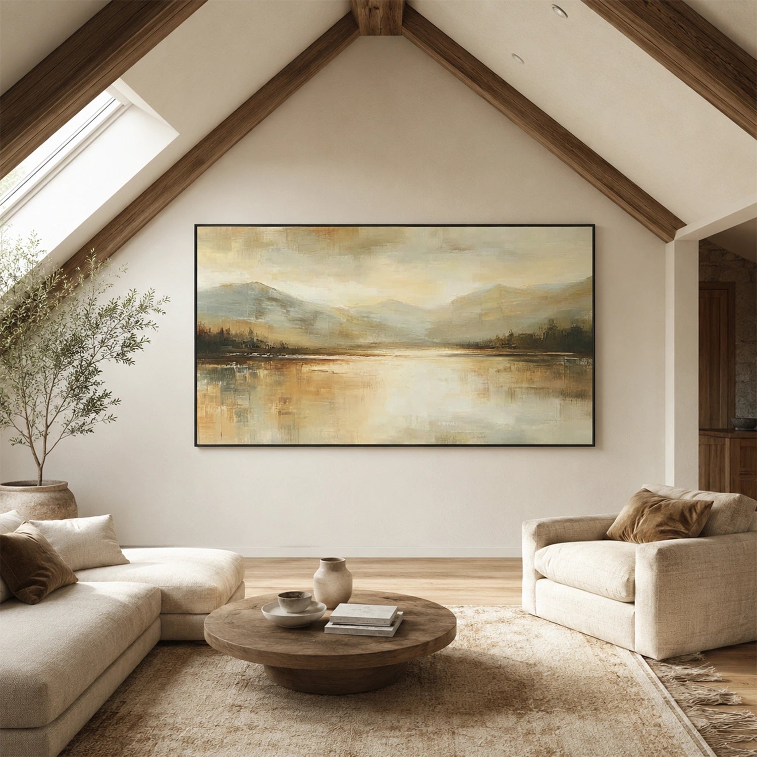 Abstract Mountain Canvas Art #MM408