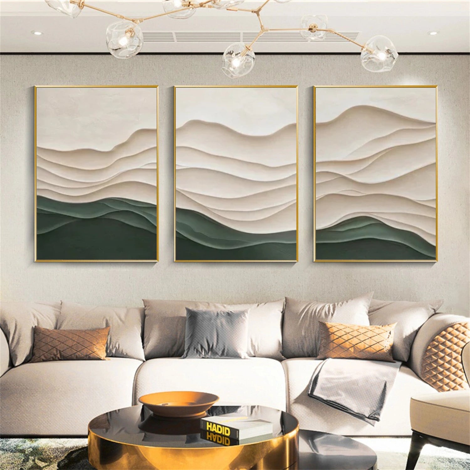 Minimalist Textured Canvas Art Set of 3 #MM290