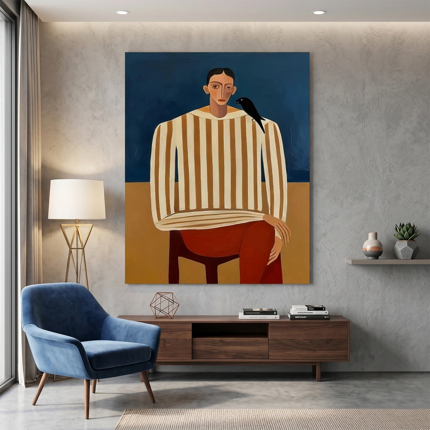 Abstract Portrait Wall Art #AP134