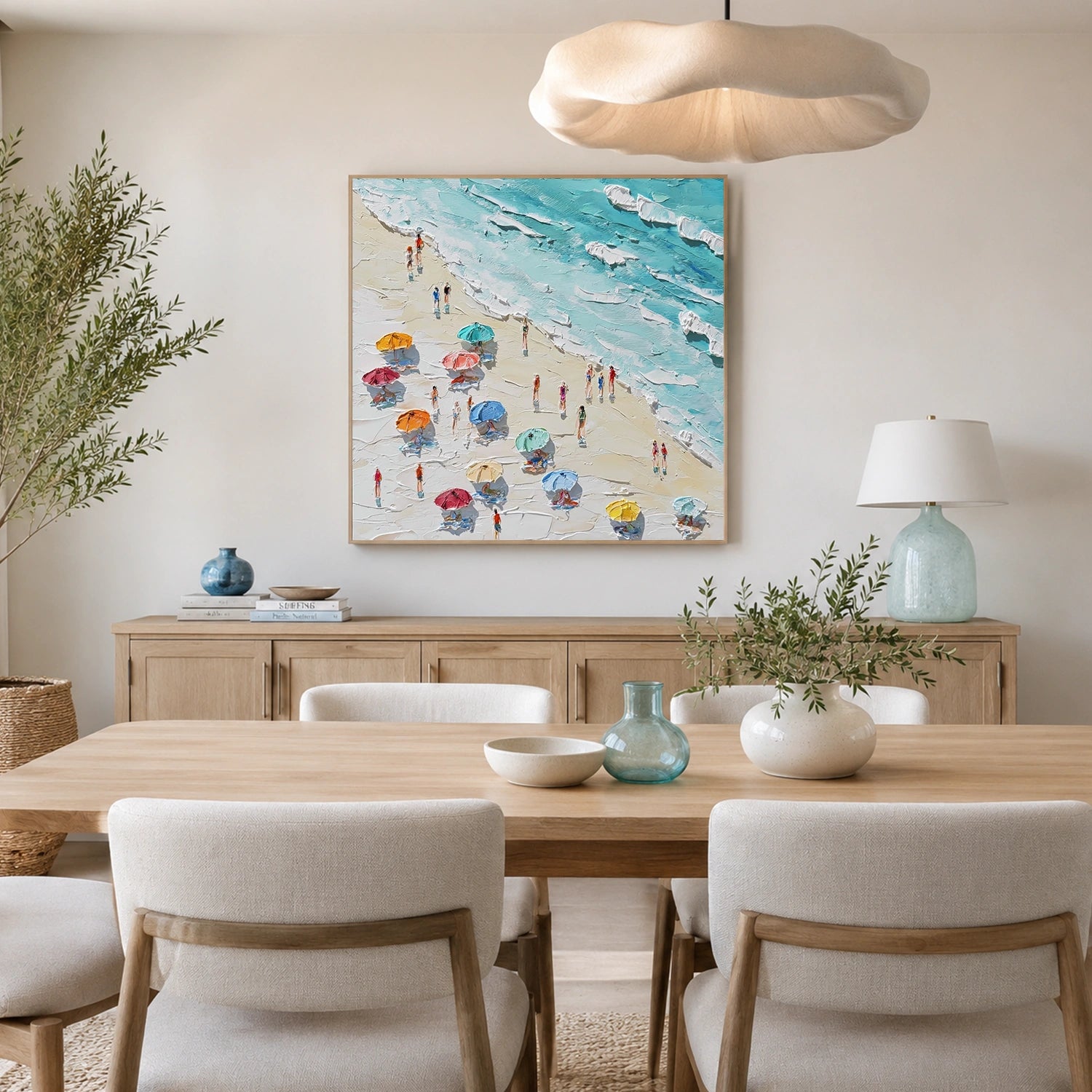 Sea & Sky Abstract Textured Wall Art #MS333