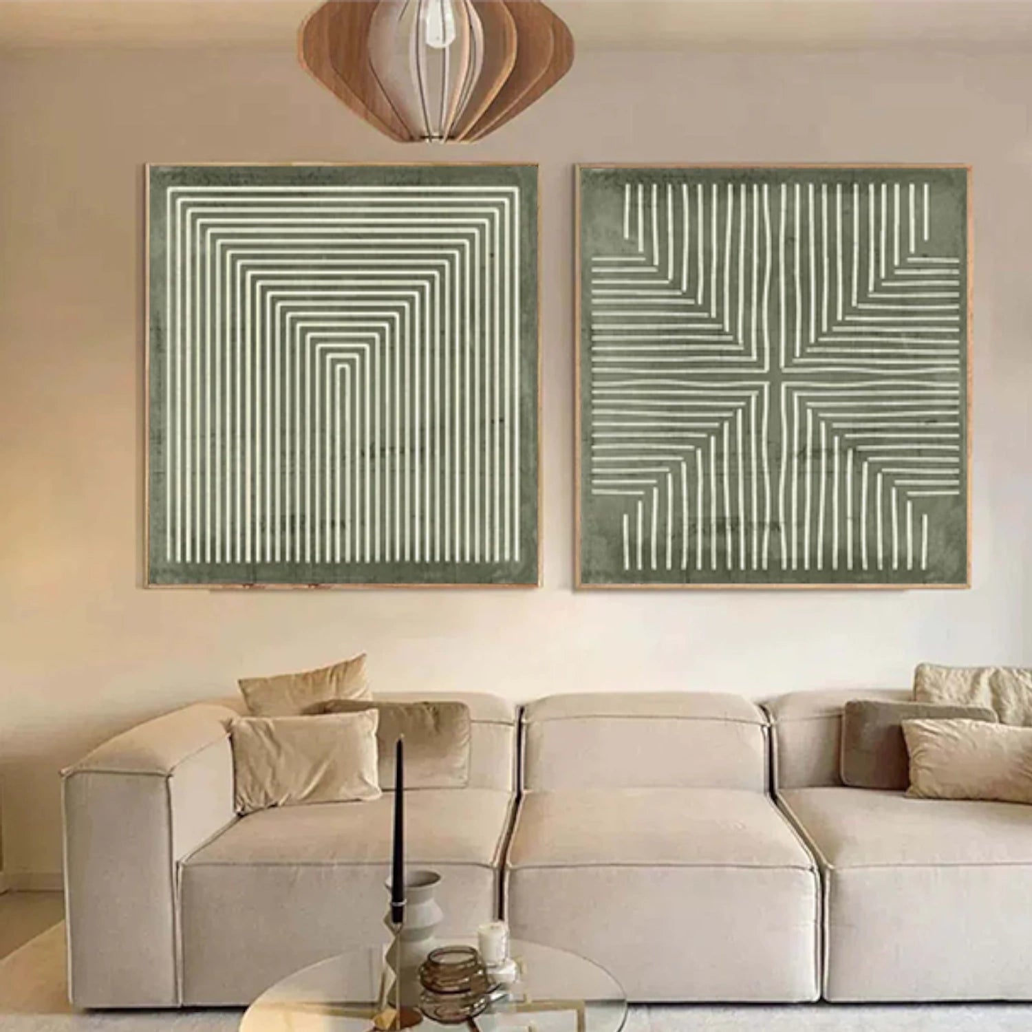 Minimalist Canvas Art Set of 2 #MM263