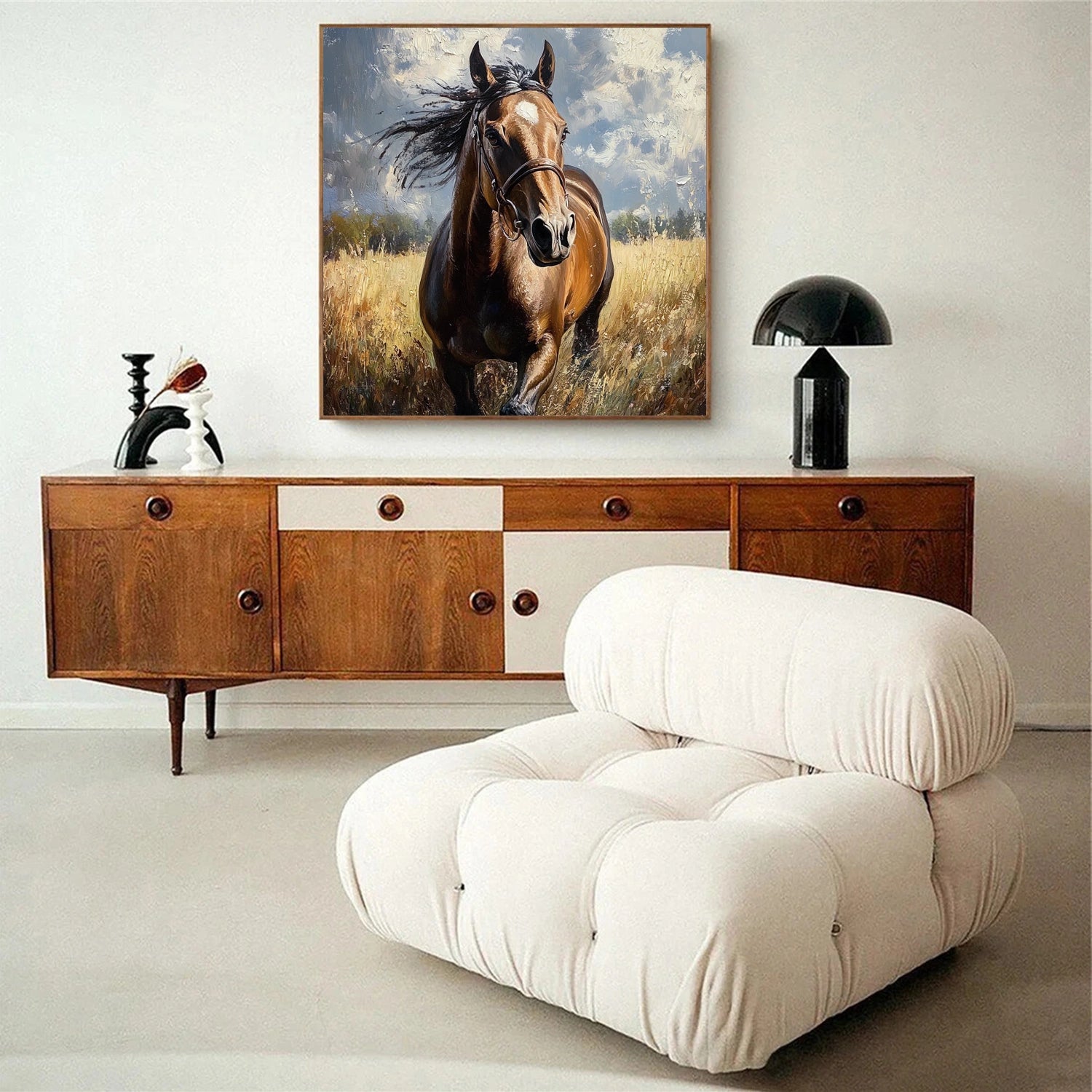 Abstract Animal Horse Wall Art #AL104
