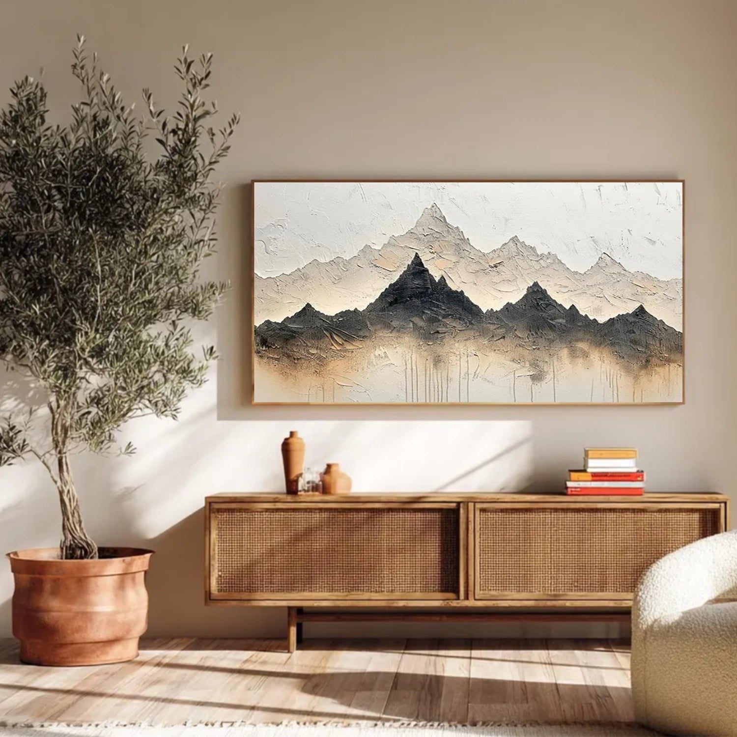 Minimalist Mountain Canvas Art #MM363