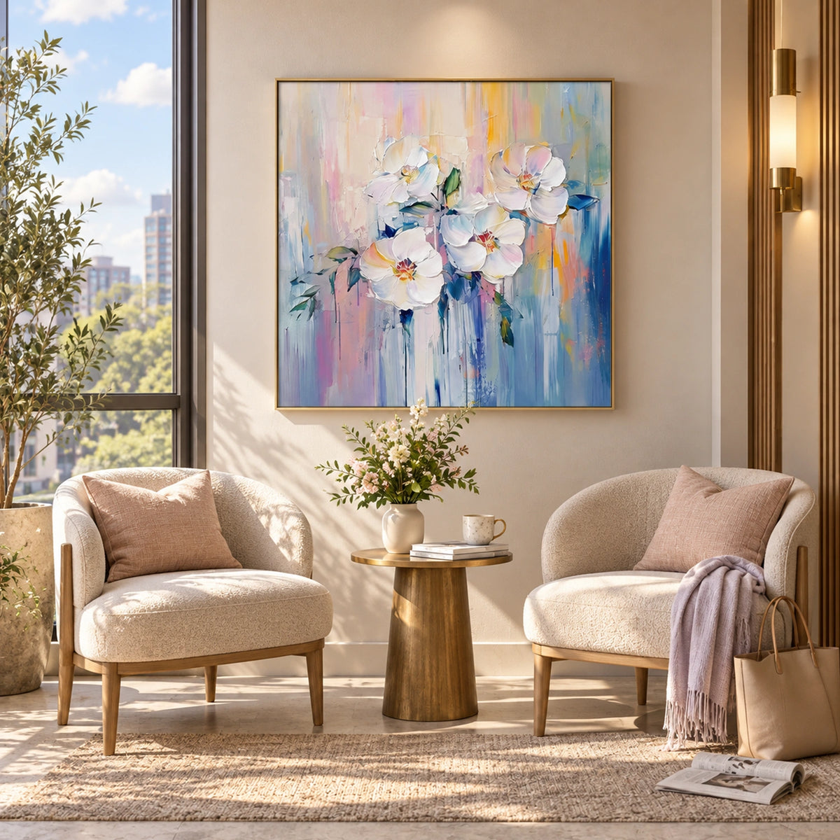 Flower & Tree Abstract Wall Art #ML295