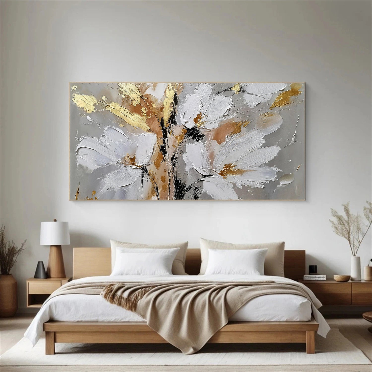 Flower & Tree Abstract Textured Wall Art #ML227