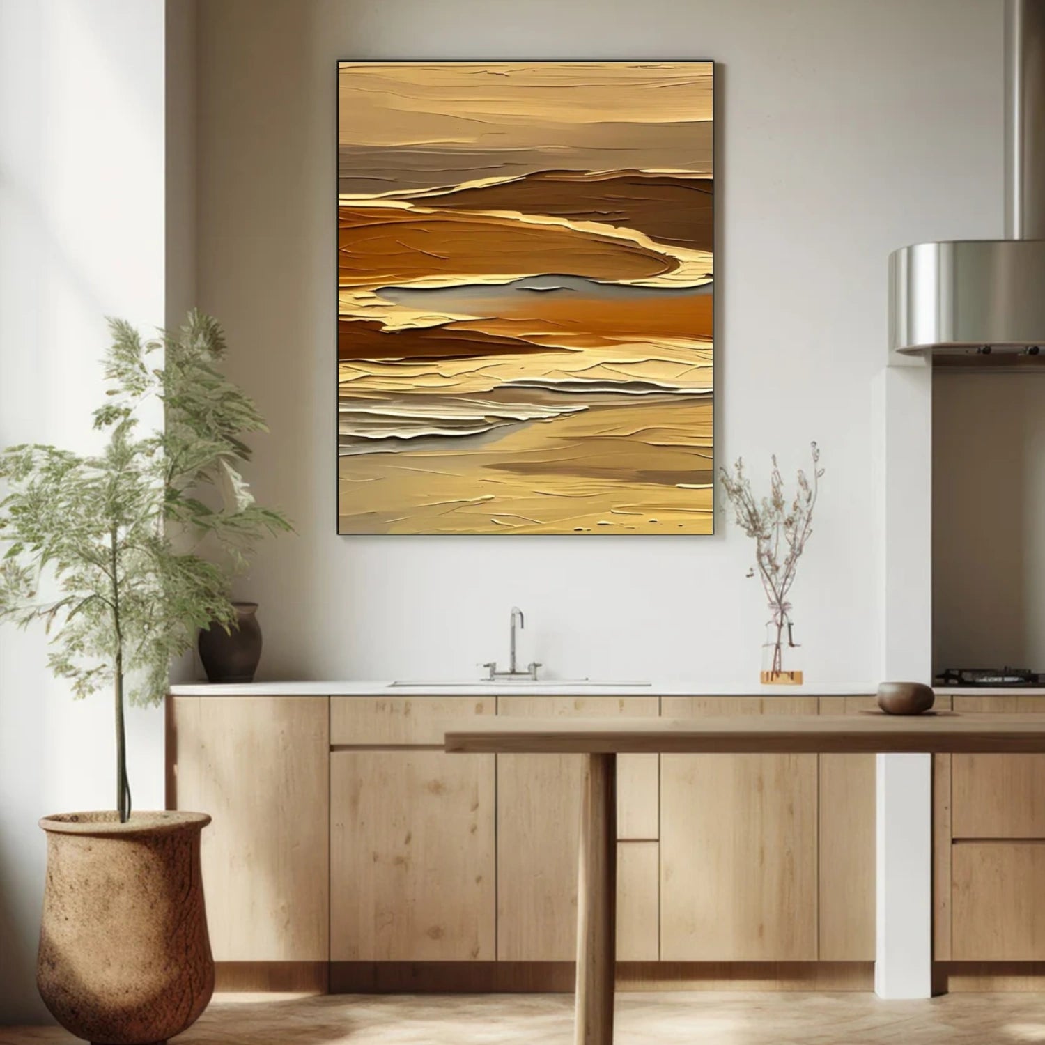 Abstract Mountain Canvas Art #MM277