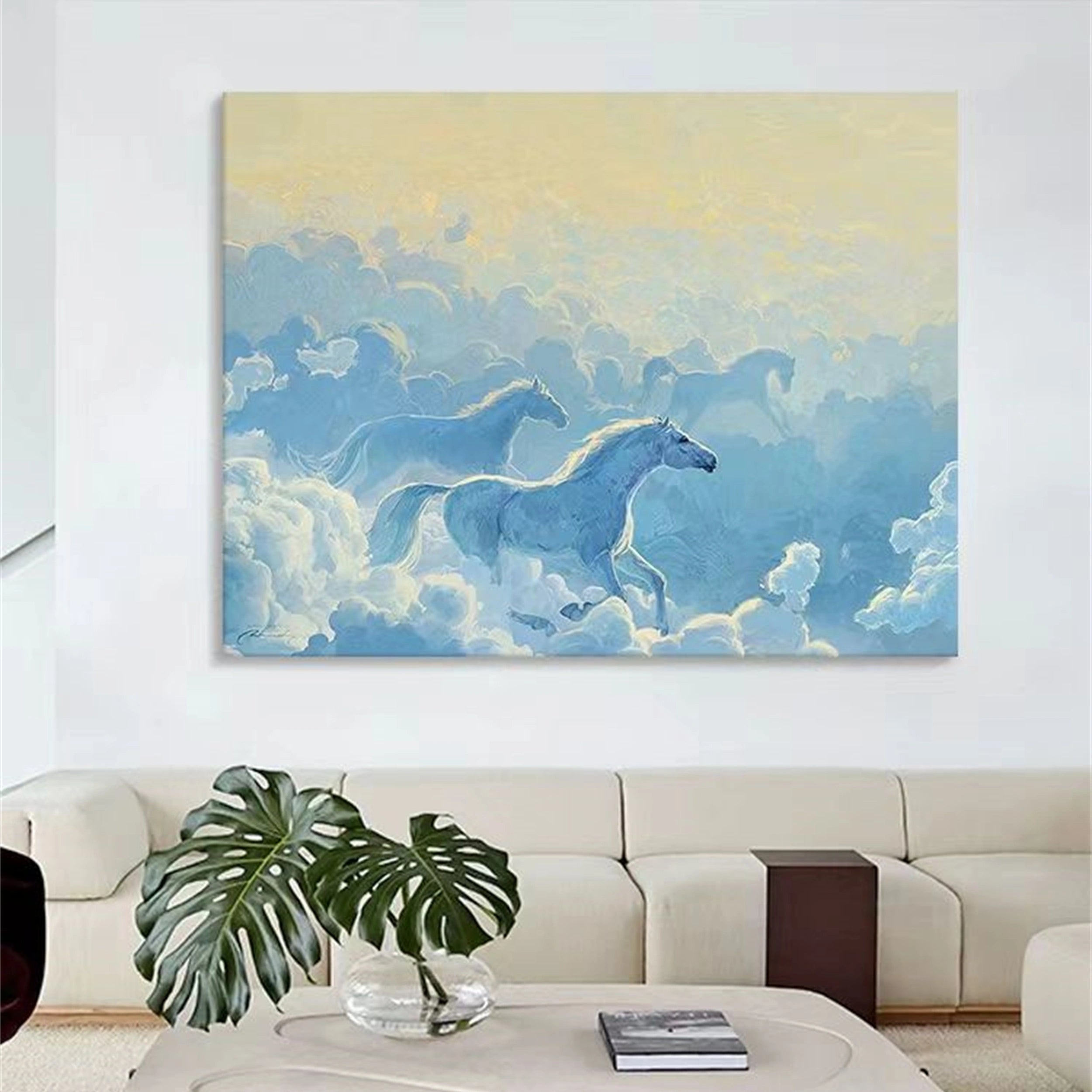 Colorful Horse Abstract Animal Wall Art #AL012