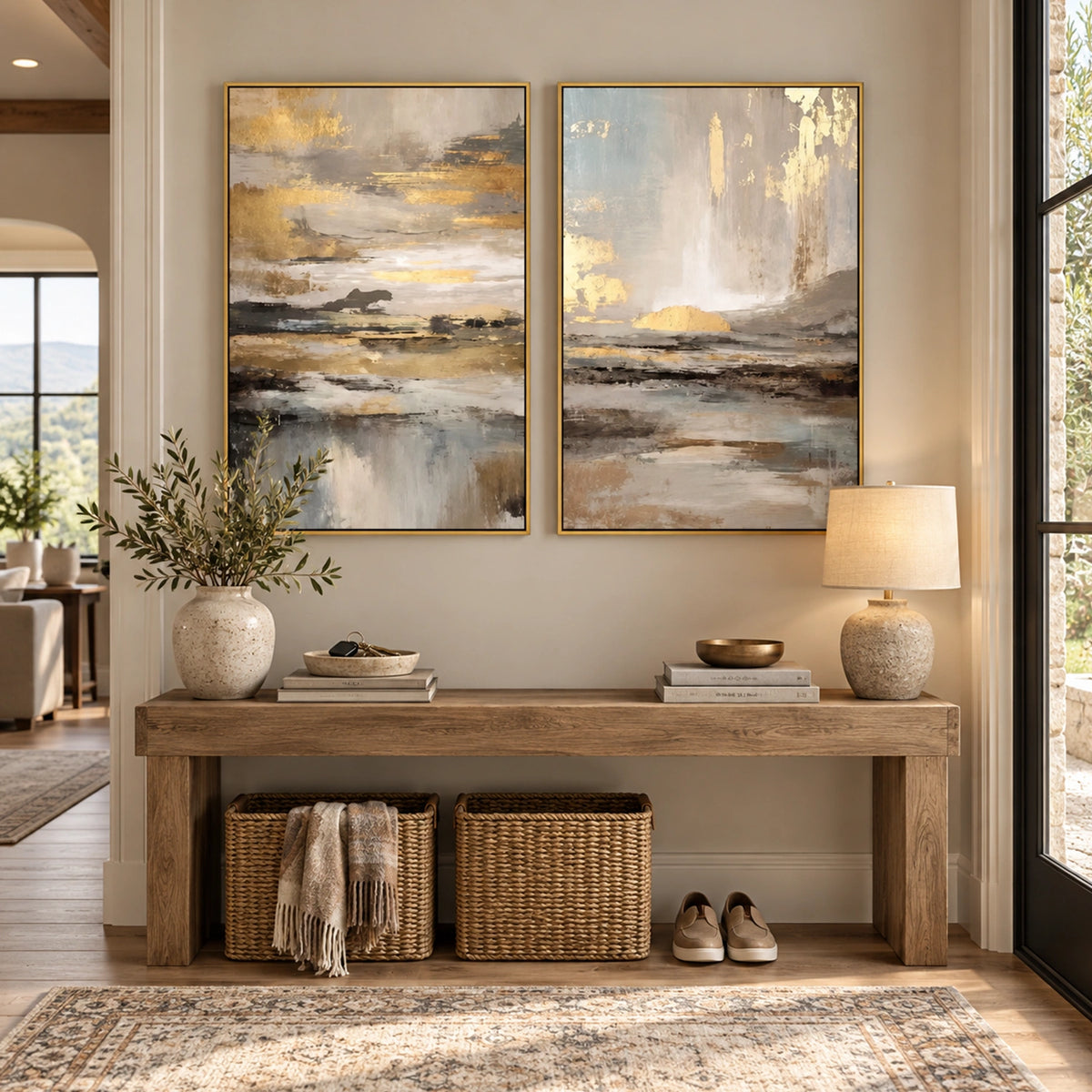 Abstract Canvas Art Set of 2 #WS1215