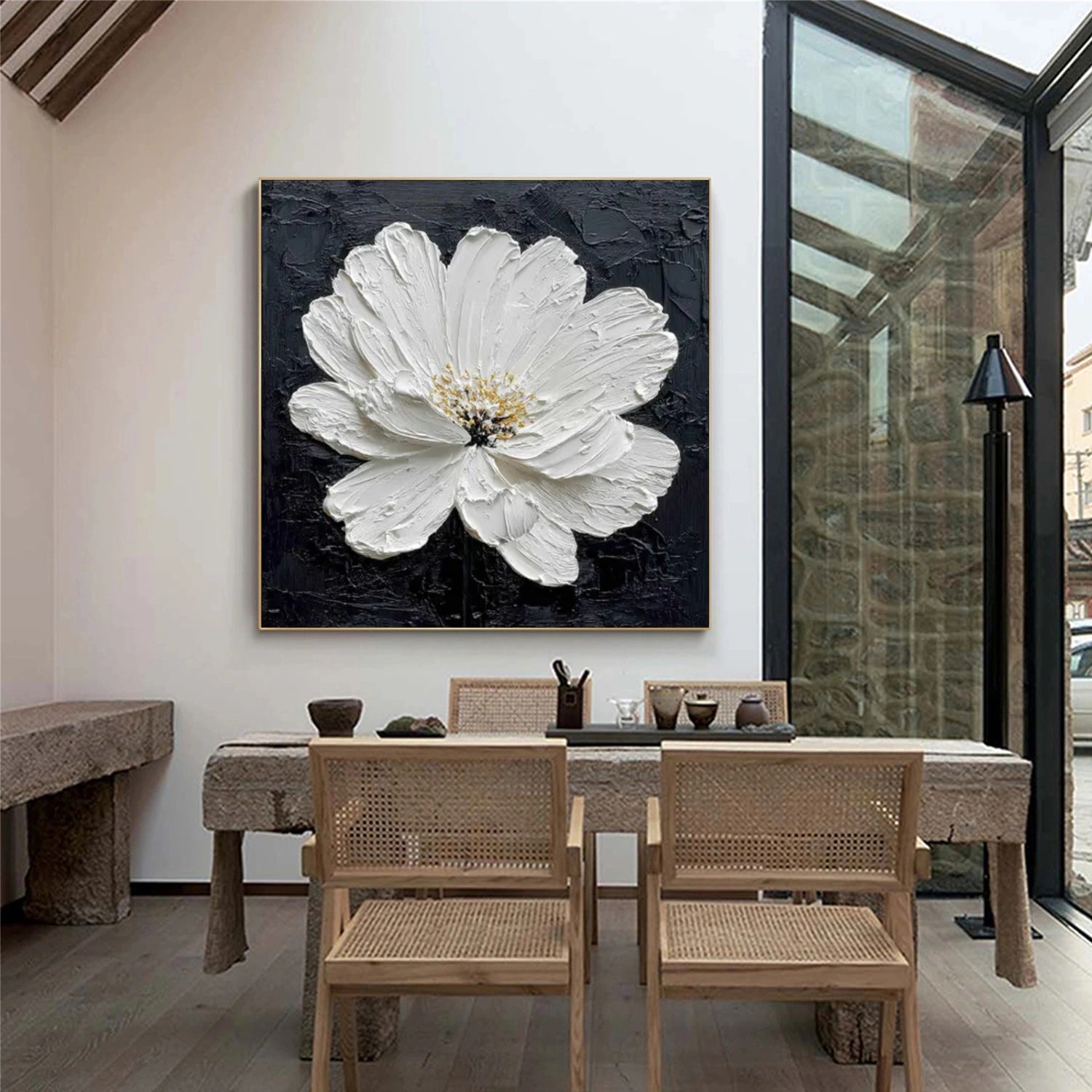 Flower & Tree Abstract Textured Wall Art #ML168