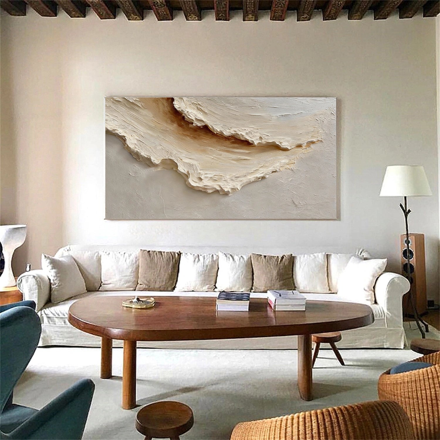 Sea & Sky Abstract Textured Wall Art #MS233