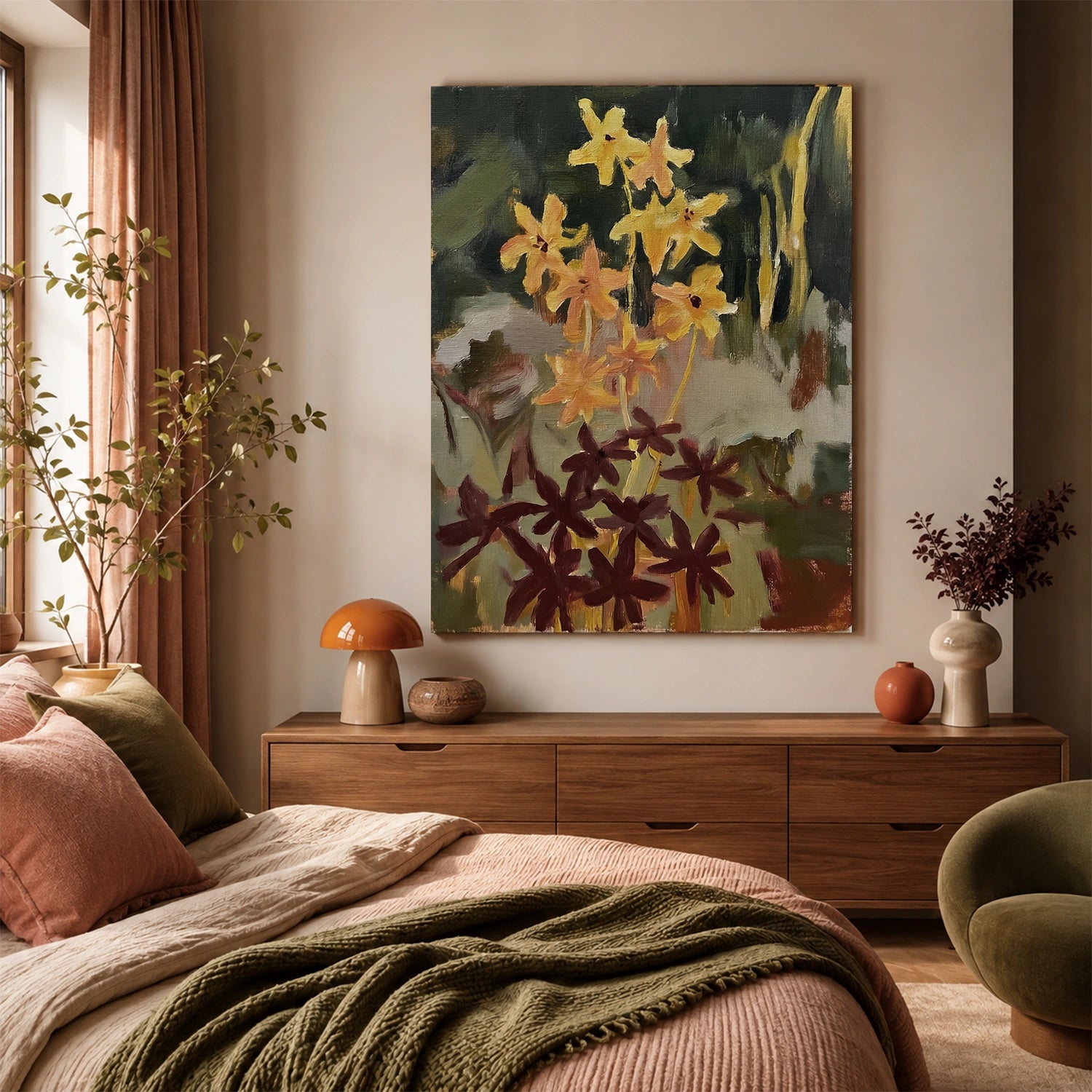 Flower & Tree Abstract Wall Art #ML268