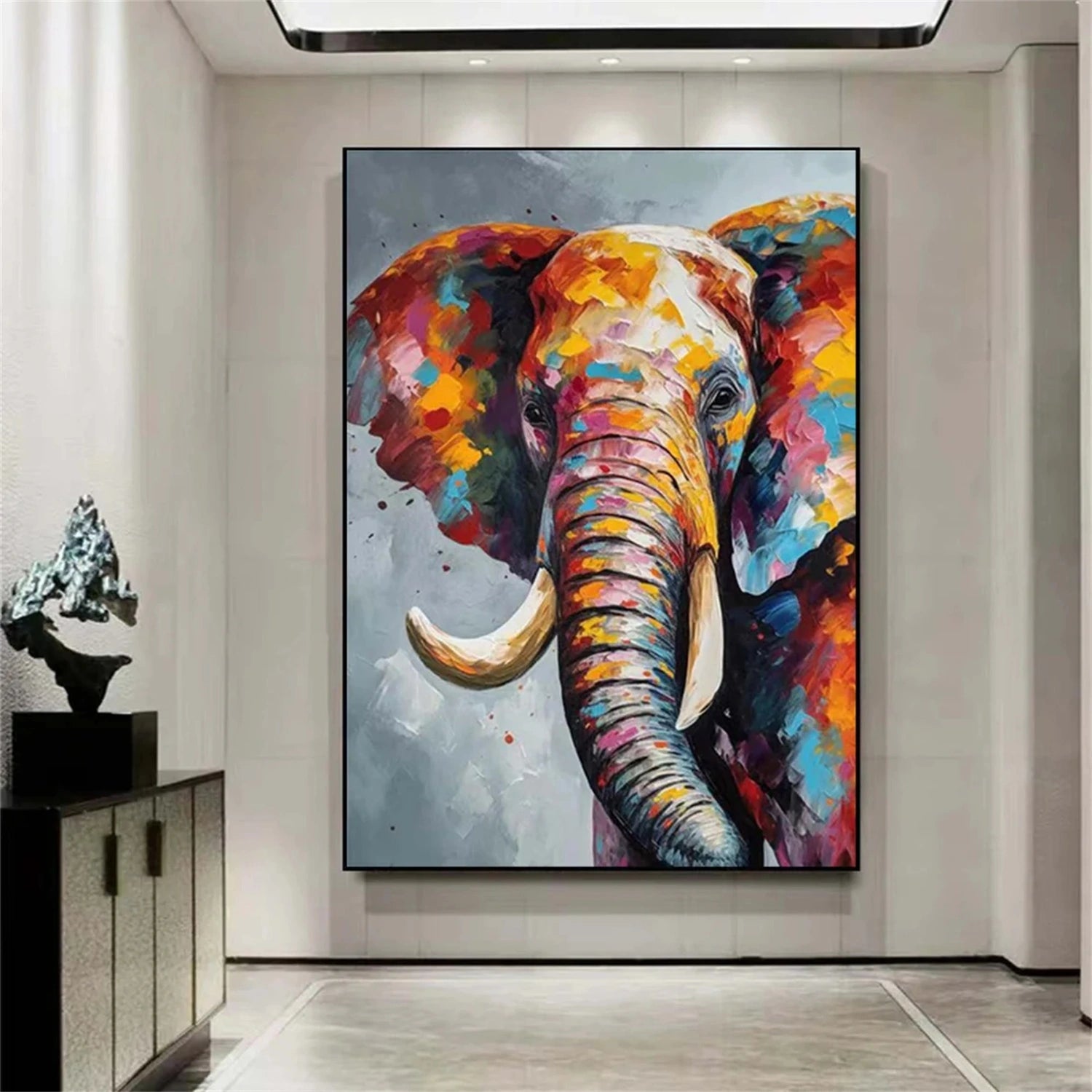 Colorful Abstract Animal Wall Art #AL092