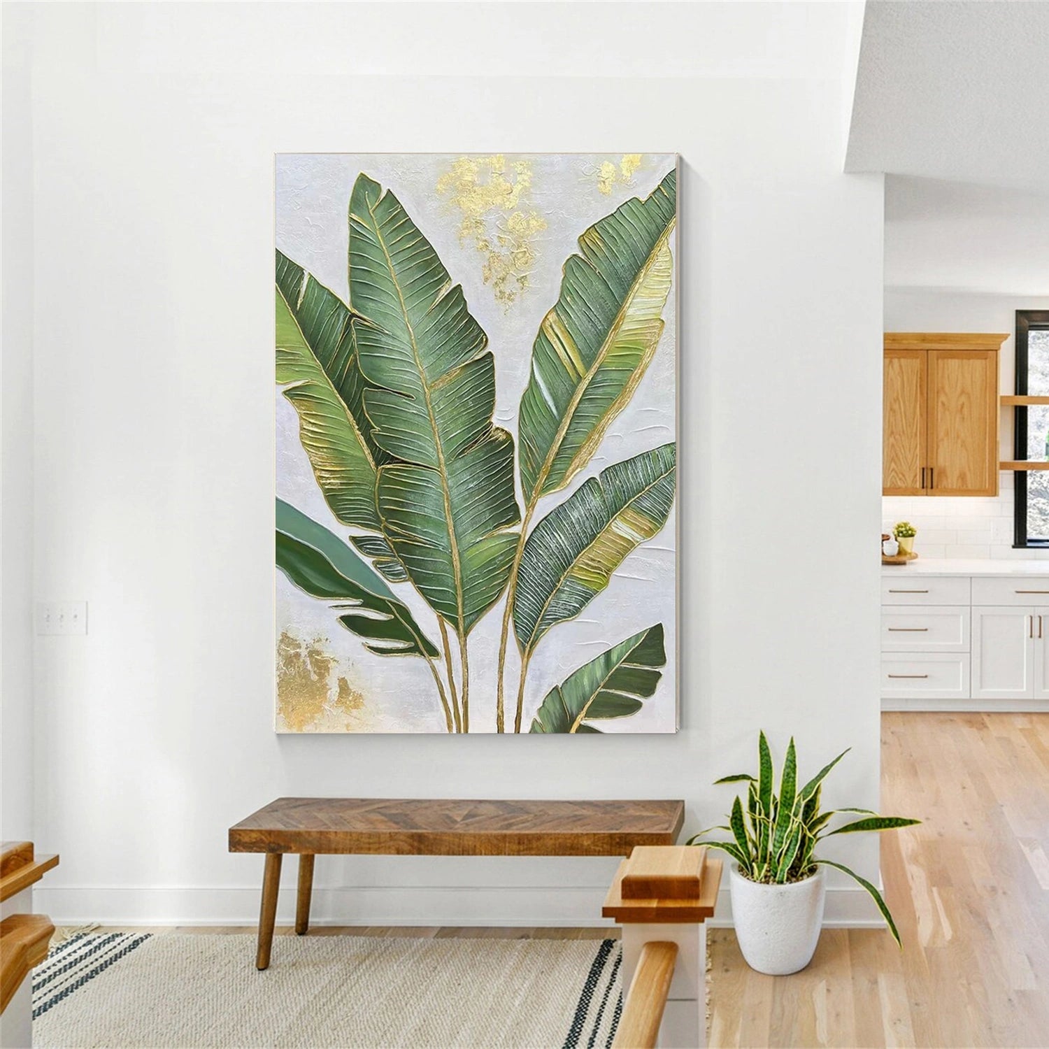 Flower & Tree Abstract Textured Wall Art #ML114