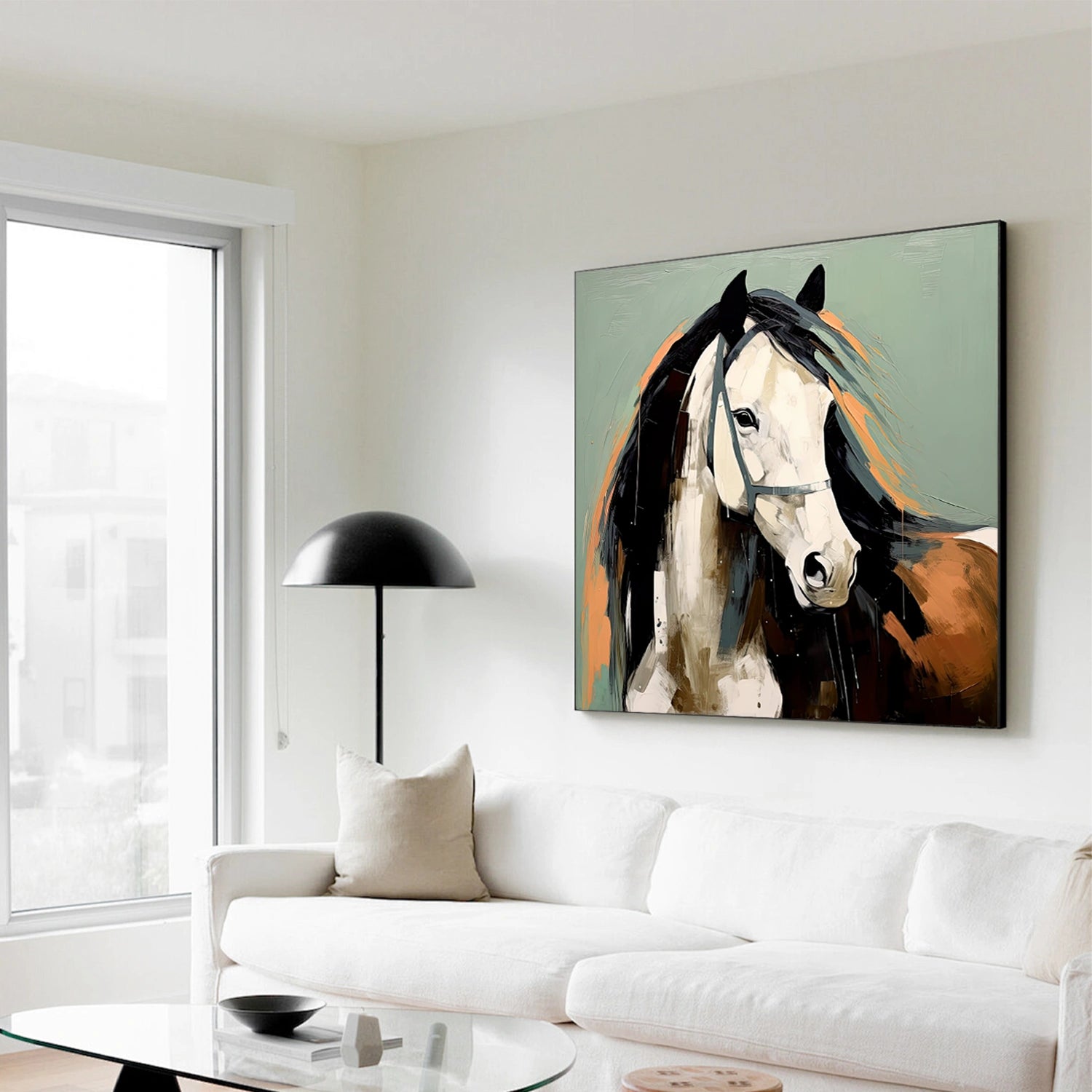 Abstract Animal Horse Wall Art #AL106