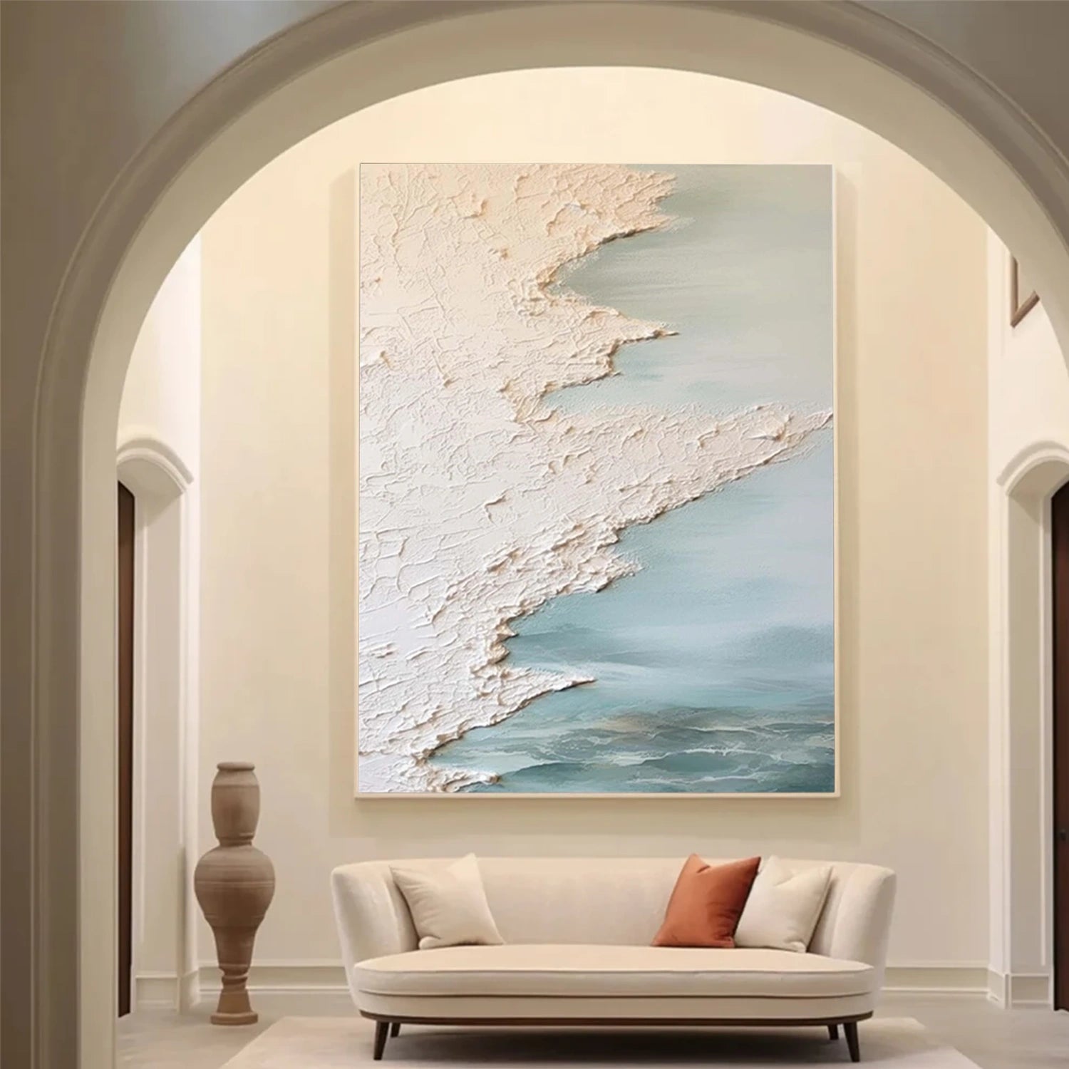 Sea & Sky Abstract Textured Wall Art #MS146