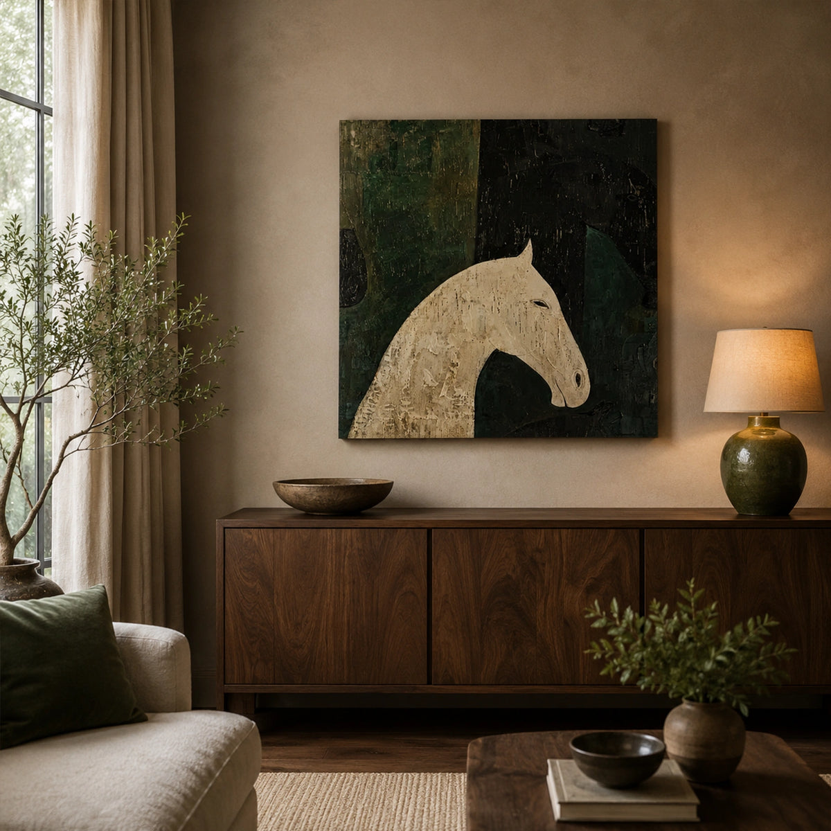 Abstract Animal Horse Wall Art #AL228
