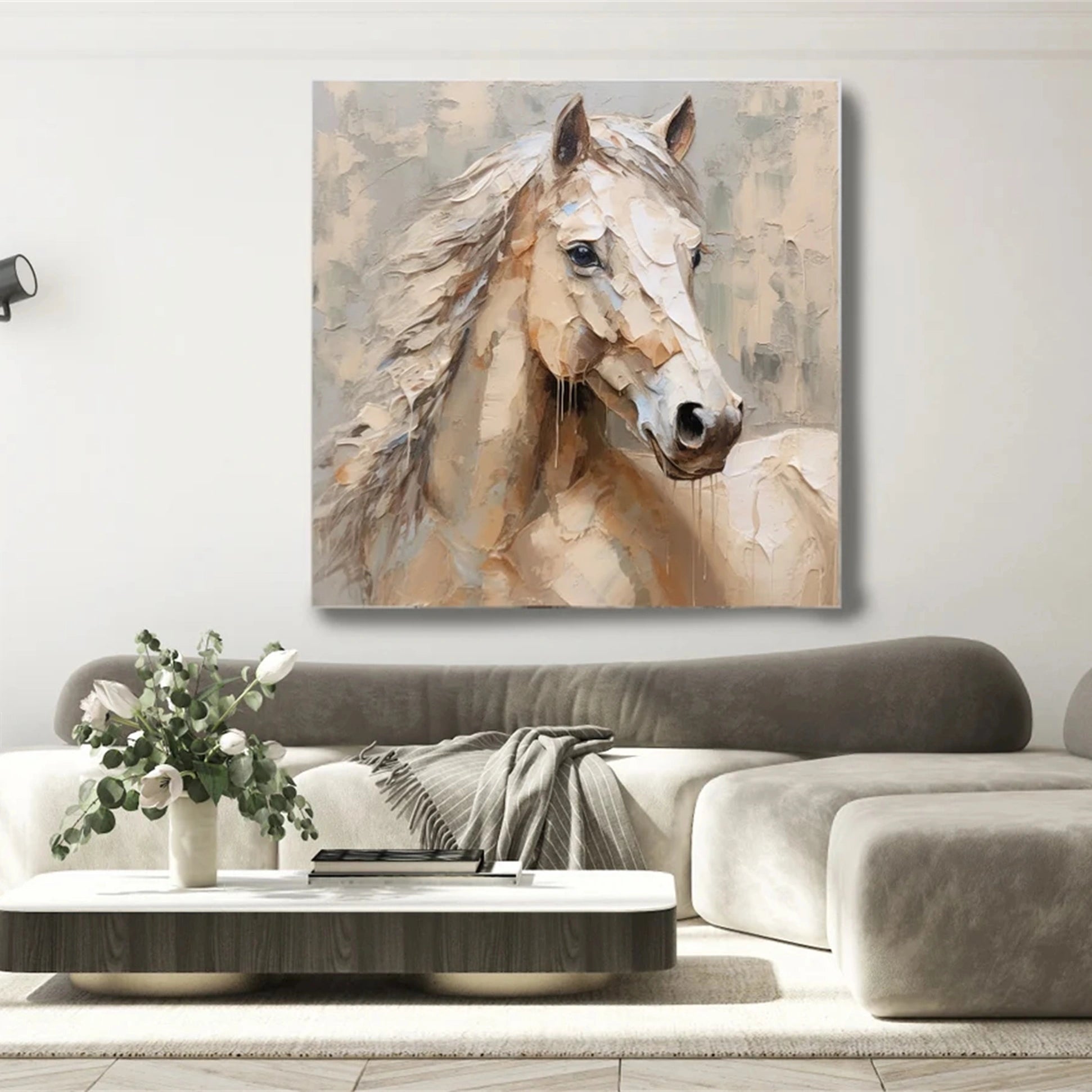 Colorful Horse Abstract Animal Wall Art #AL006