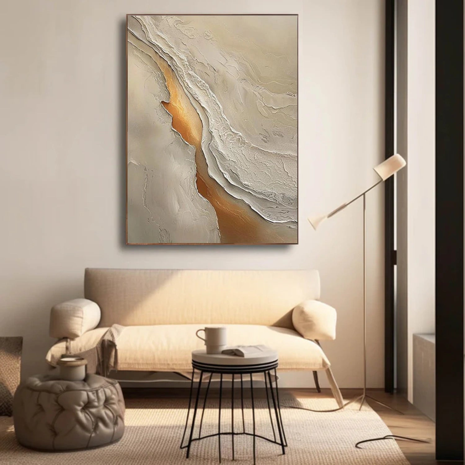 Sea & Sky Abstract Textured Wall Art #MS235