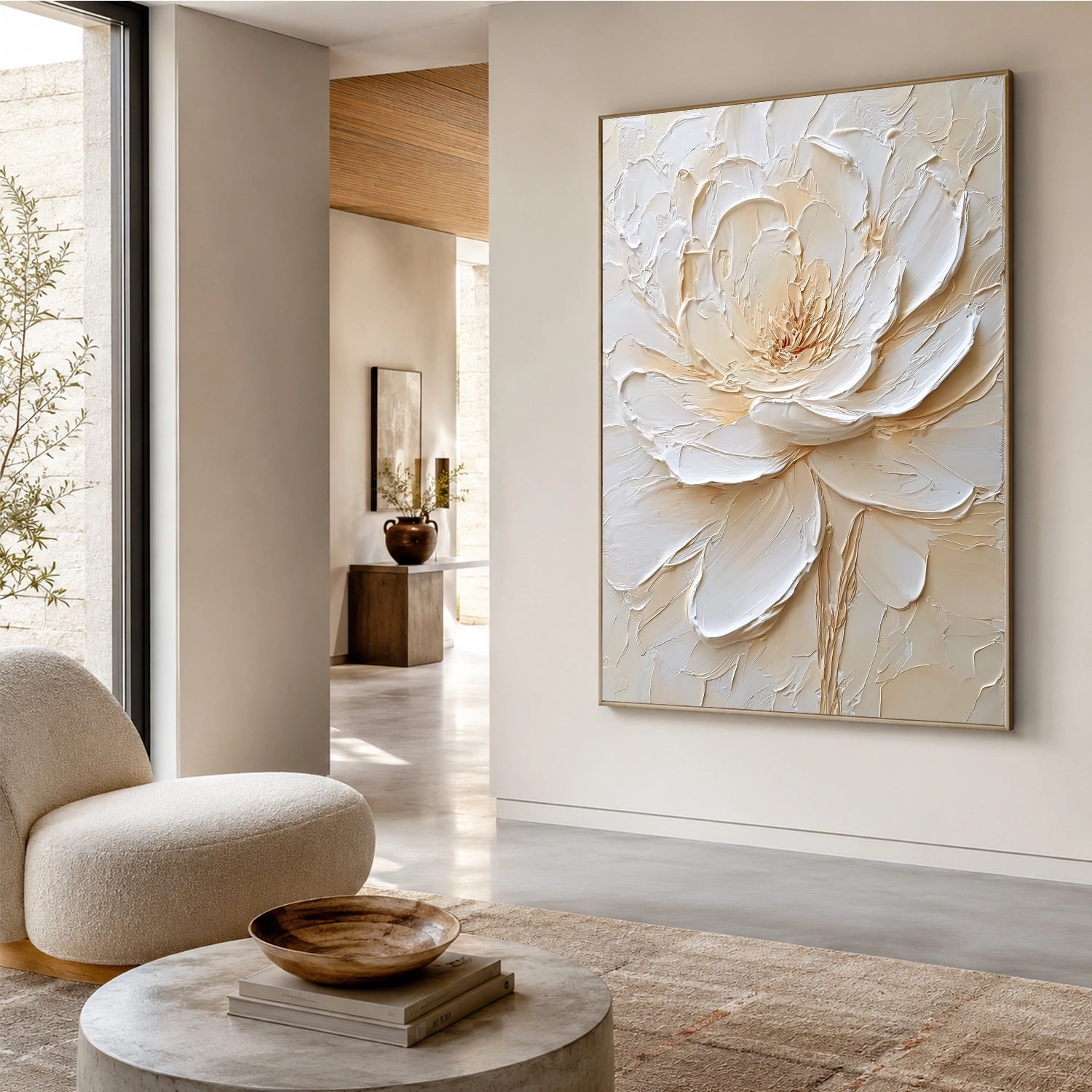 Flower & Tree Abstract Textured Wall Art #ML257