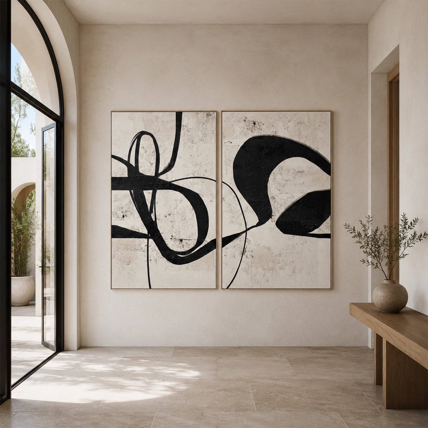 Wabi Sabi Canvas Art Set of 2 #WS1102