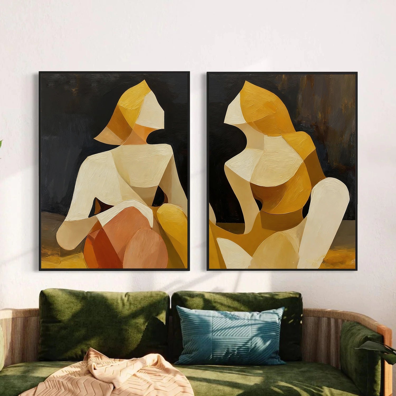 Abstract Portrait Wall Art Set of 2 #AP081