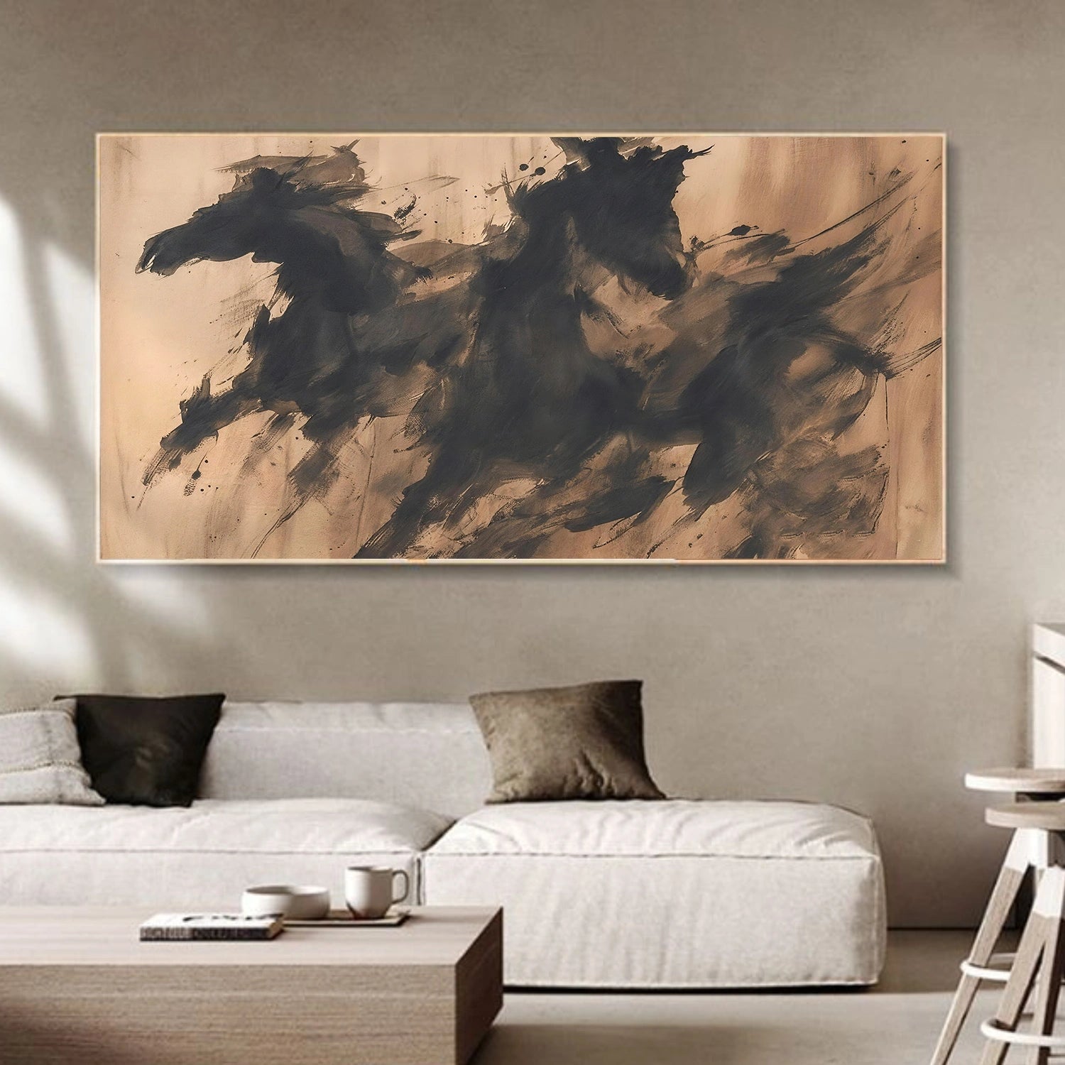 Abstract Animal Horse Wall Art #AL174