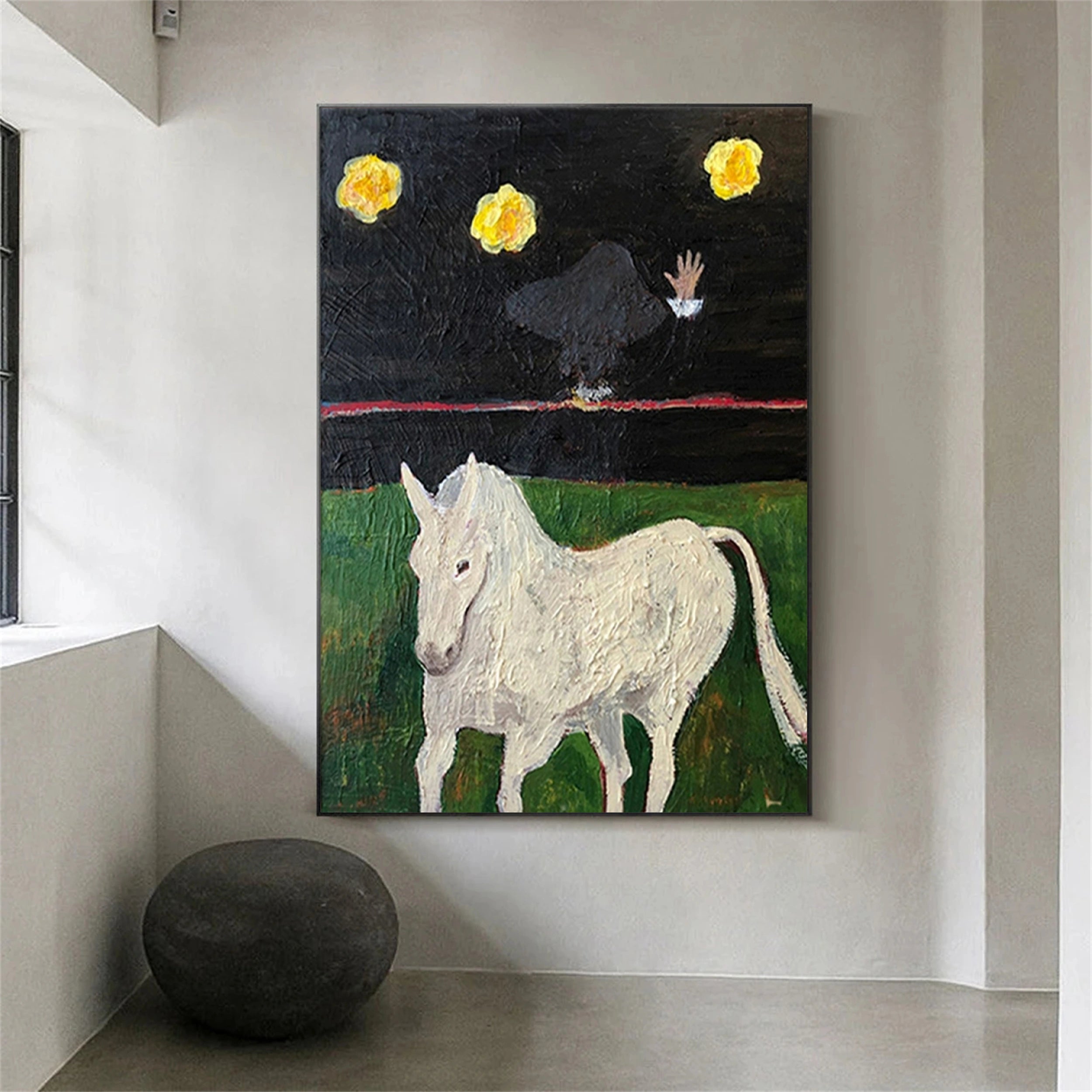 Colorful Horse Abstract Animal Wall Art #AL009