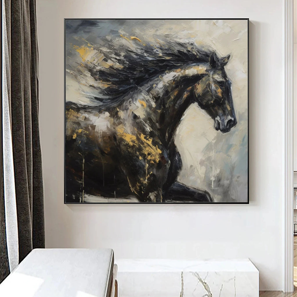 Horse Abstract Animal Wall Art #AL045