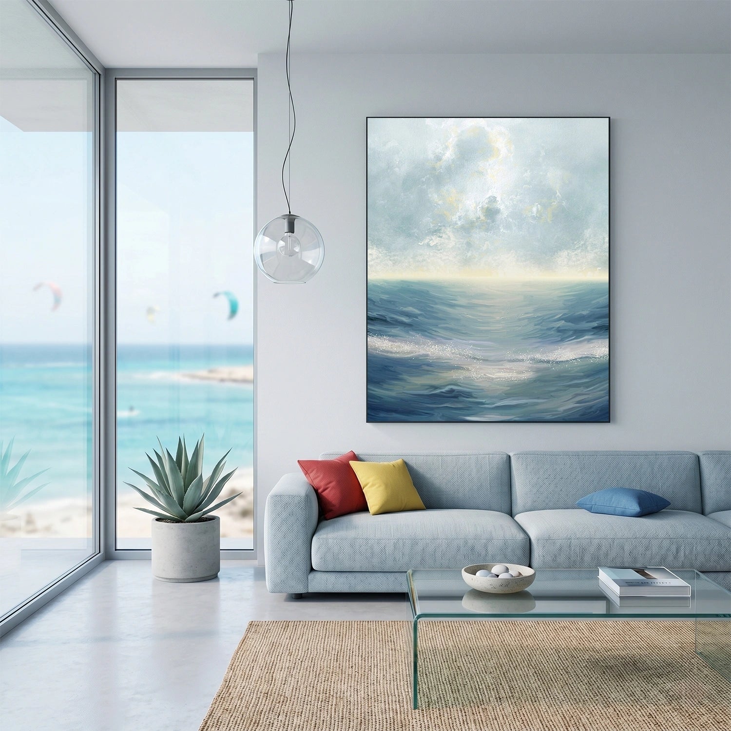 Sea & Sky Abstract Wall Art #MS305