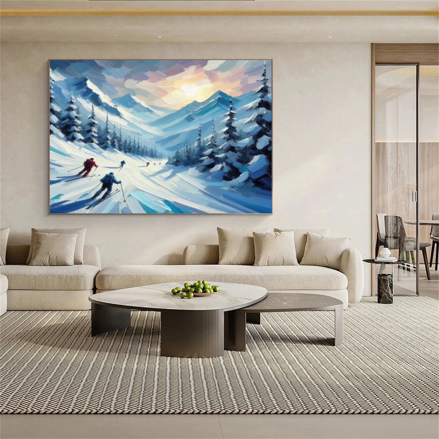 Skiing Sport Wall Art #SA053
