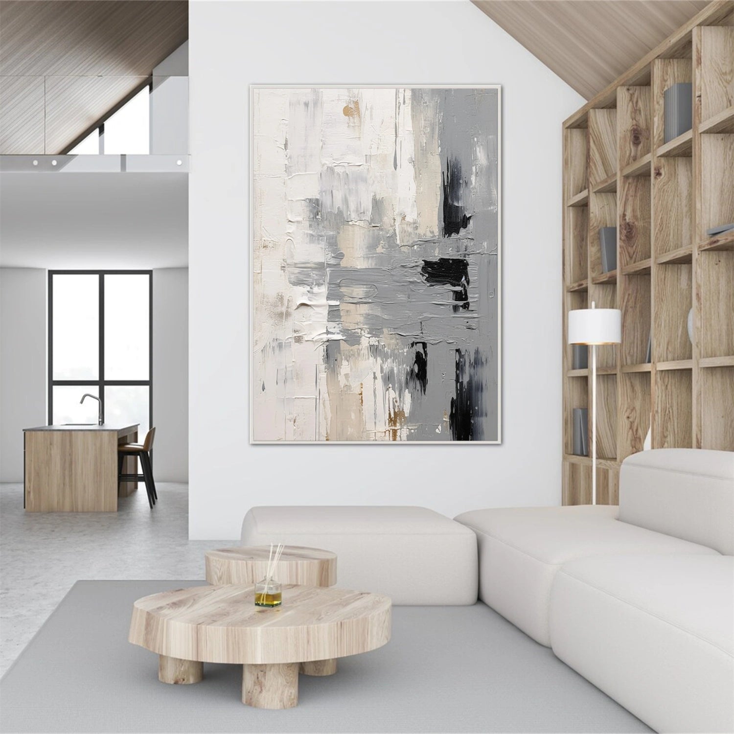 Abstract Textured Canvas Art #WS945