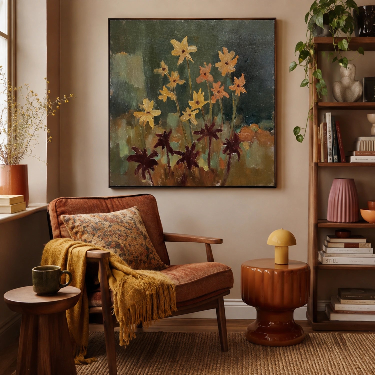 Flower & Tree Abstract Wall Art #ML272