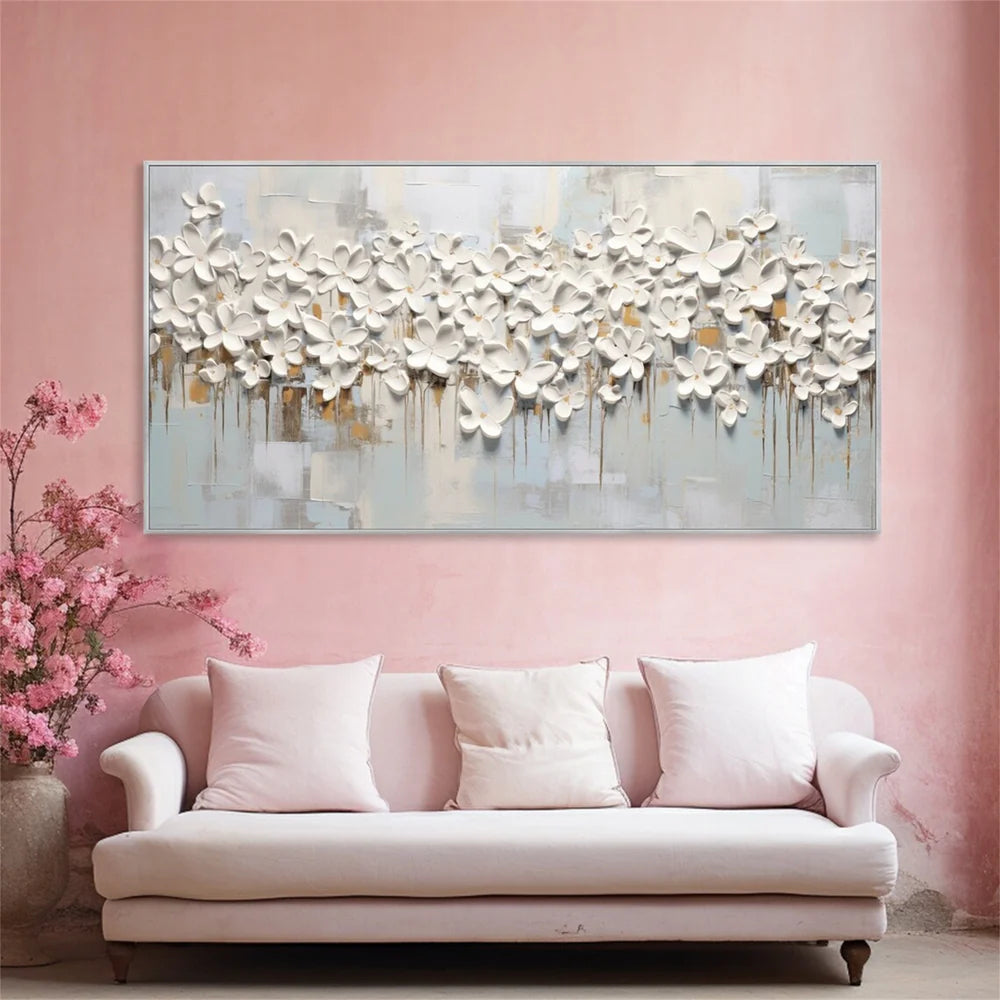 Flower & Tree Abstract Textured Wall Art #ML006