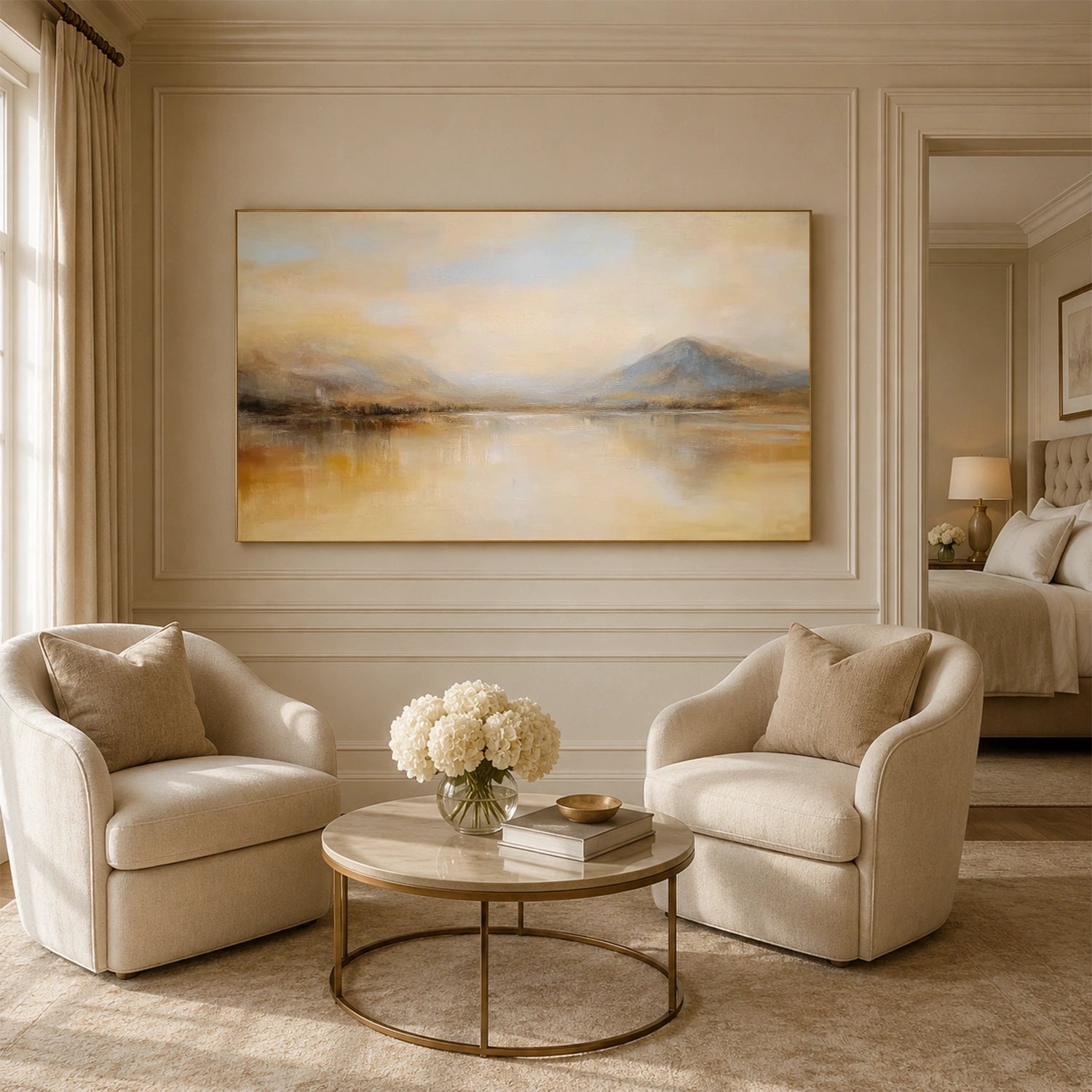 Abstract Mountain Canvas Art #MM412