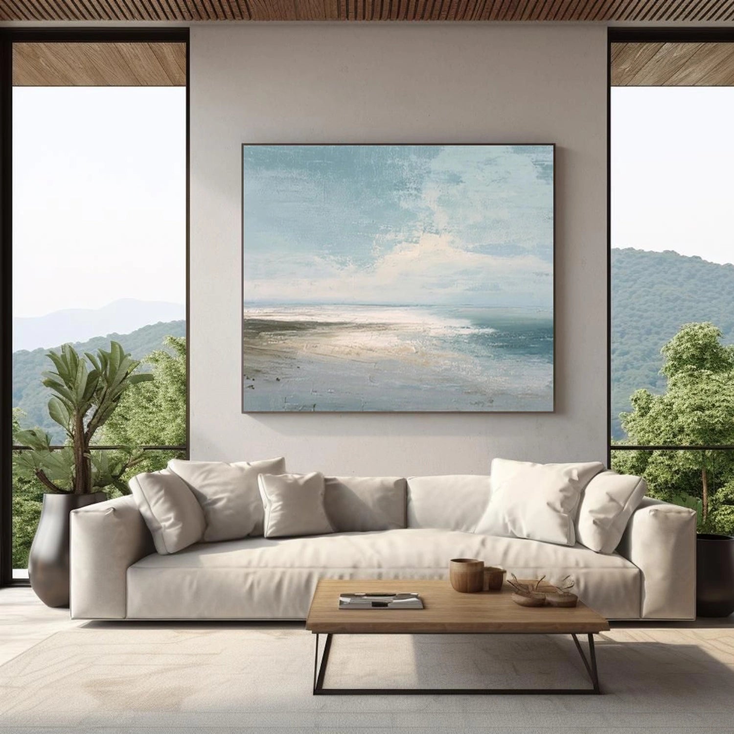 Sea & Sky Abstract Wall Art #MS212