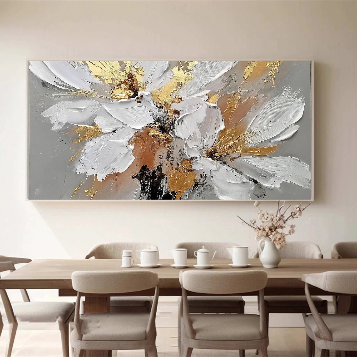 Flower & Tree Abstract Textured Wall Art #ML225