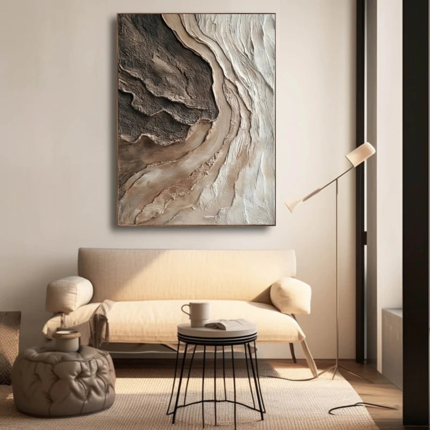 Abstract Textured Canvas Art #WS923