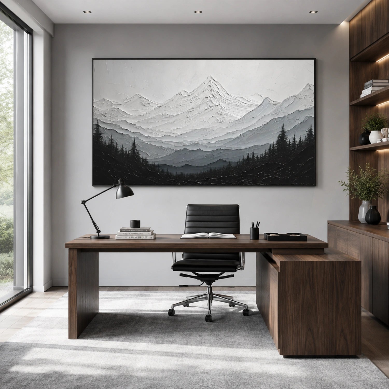 Abstract Mountain Canvas Art #MM415