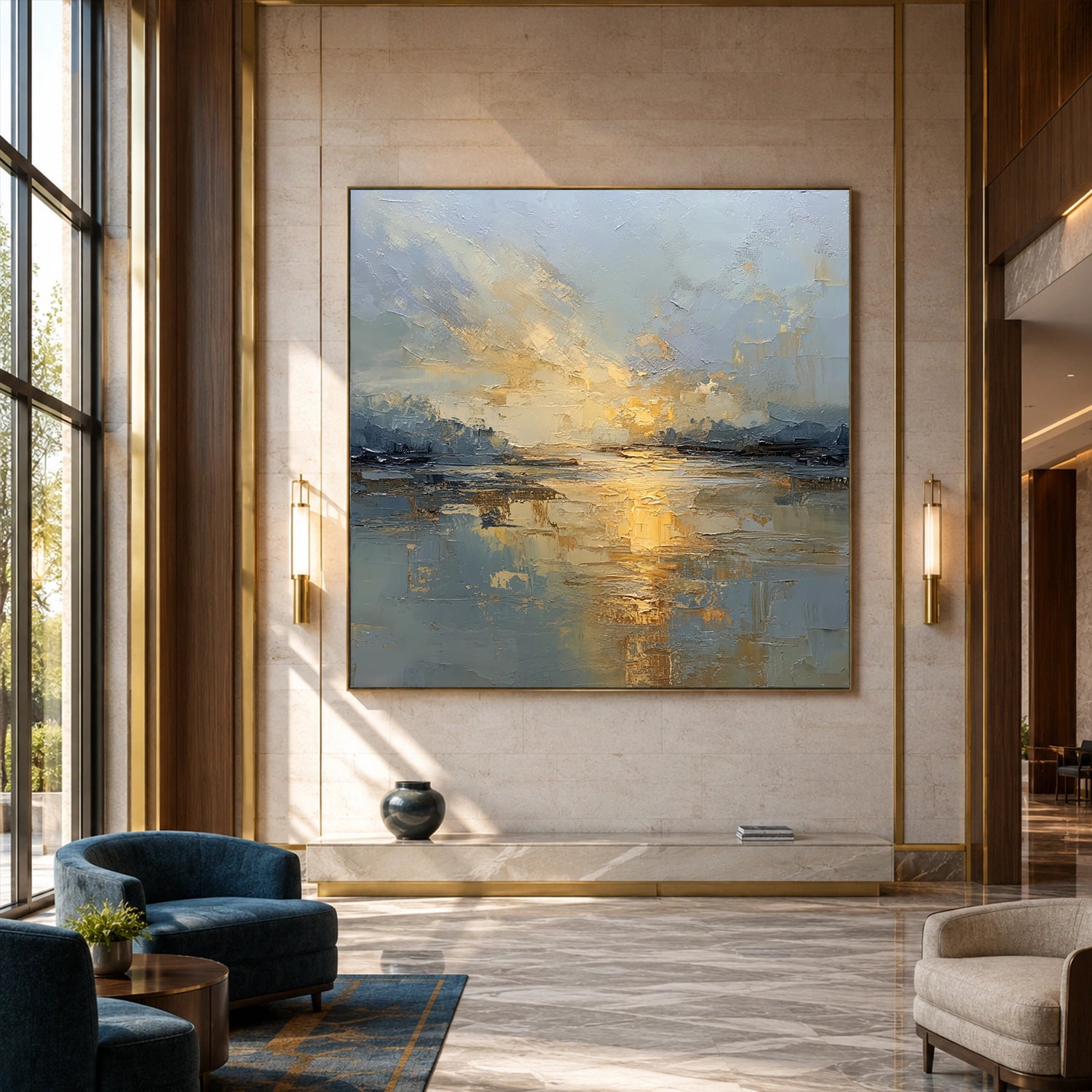 Sea & Sky Abstract Wall Art #MS342