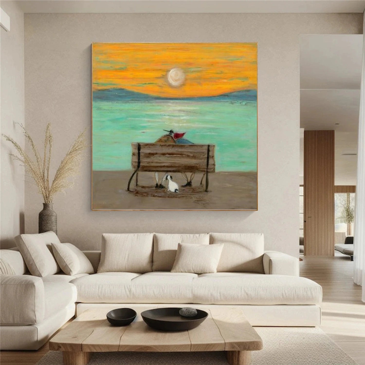 Sea & Sky Abstract Wall Art #MS170