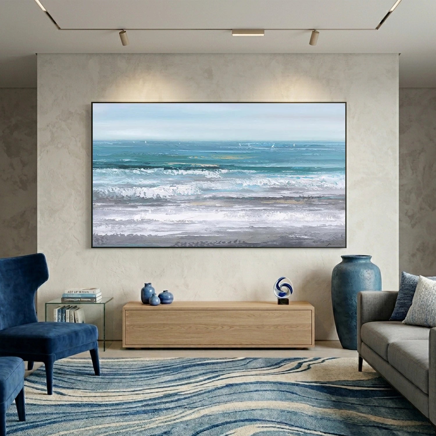 Sea & Sky Abstract Wall Art #MS308