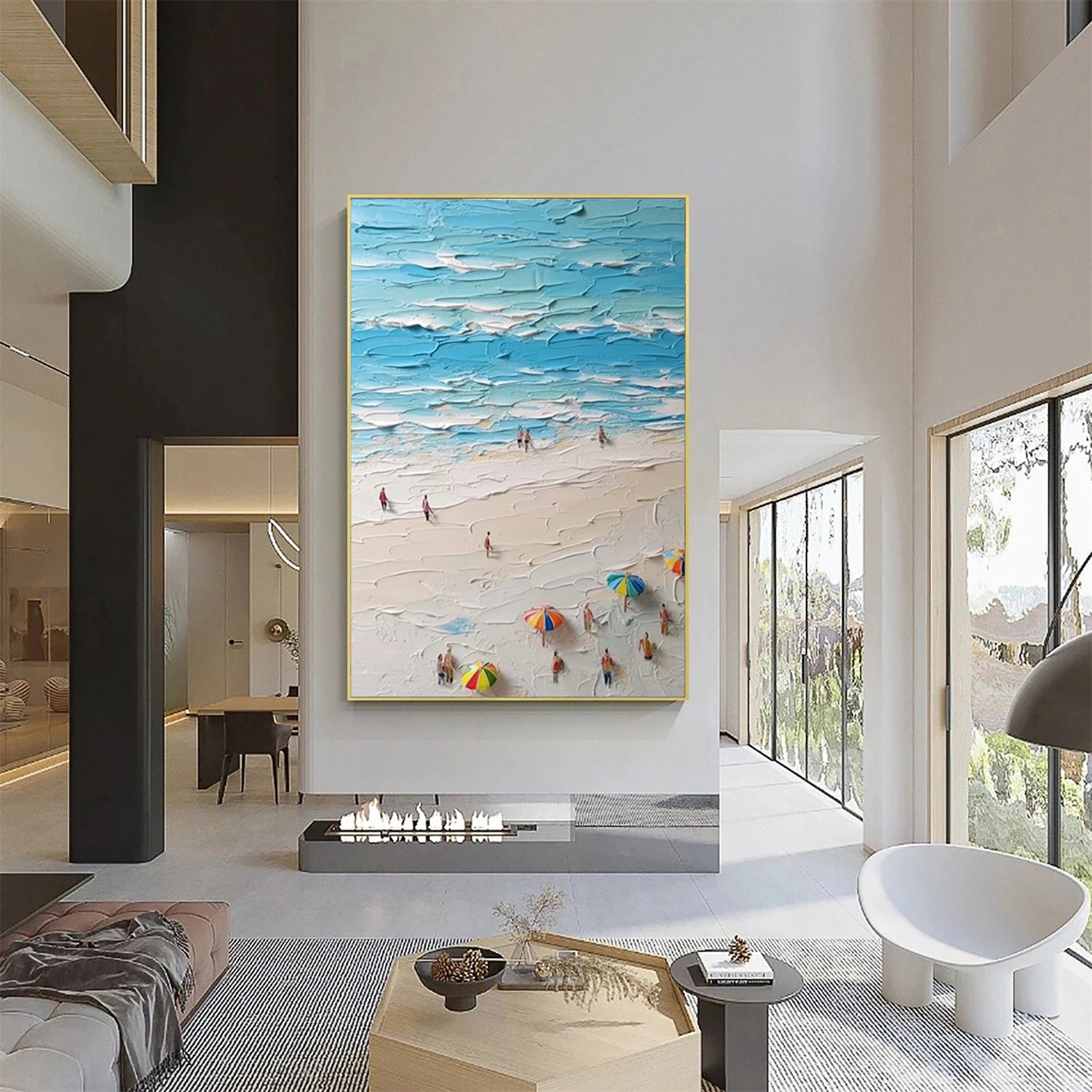 Swimming Sport Textured Wall Art #SA031