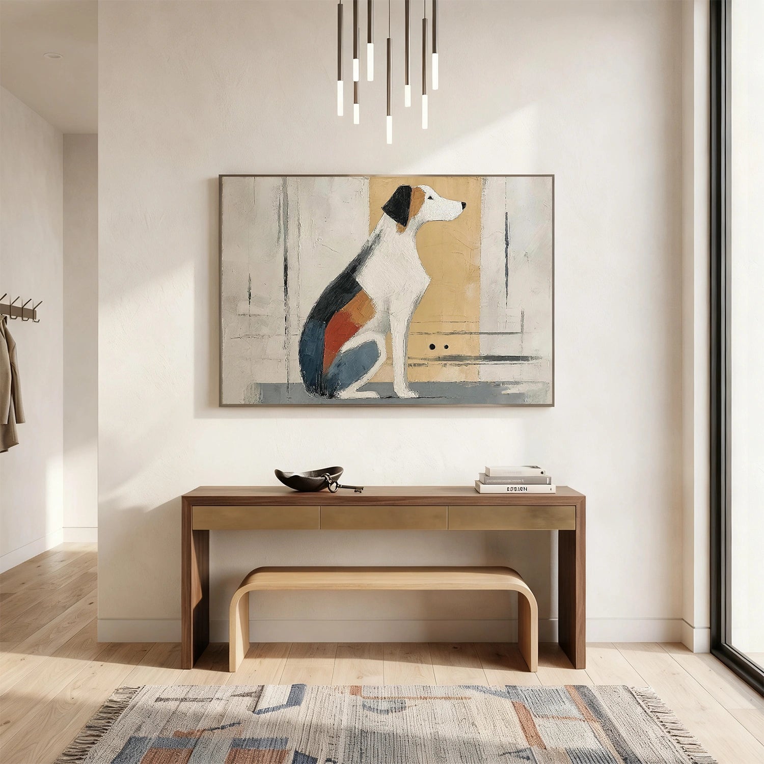 Abstract Animal Dog Wall Art #AL213