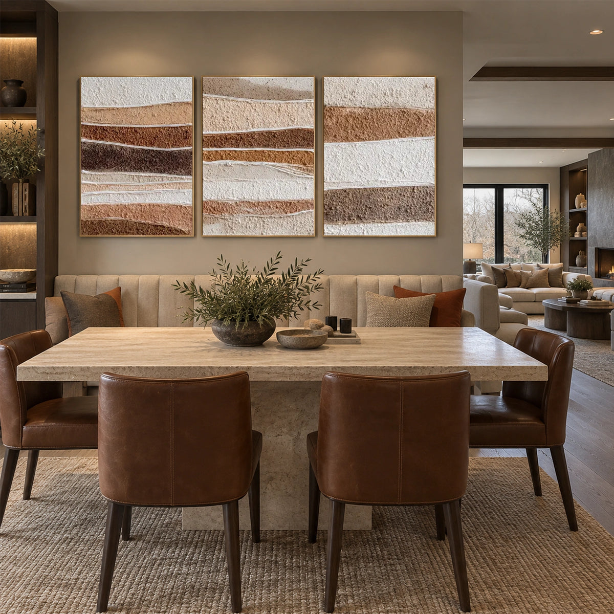 Abstract Canvas Art Set of 3 #WS1210