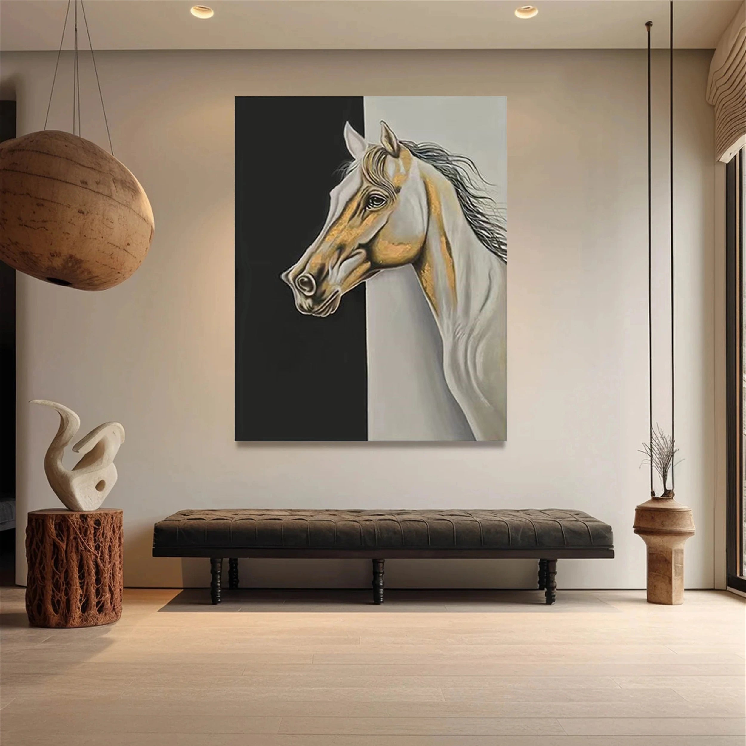 Colorfu Horse Abstract Animal Wall Art #AL014