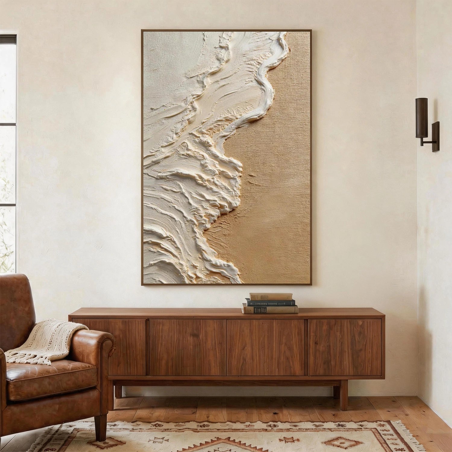 Sea & Sky Abstract Textured Wall Art #MS304