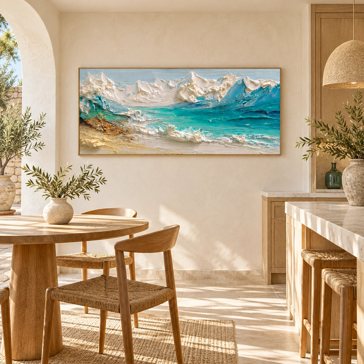 Sea & Sky Abstract Wall Art #MS373